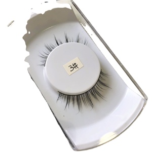 En gros hade fait bande cils inférieurs professionnel marque privée 100% réel fourrure de vison bas vison cils - Product Image 5