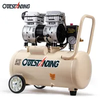220V petit compresseur d'air silencieux sans huile Type de Piston Portable pour la réparation du bois dentaire et la peinture pompe de refroidissement à Air