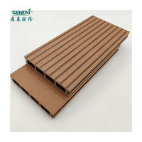 Cubierta de bpc hueca coextruida, cubierta impermeable de WPC de la mejor calidad, bajo mantenimiento, suelo compuesto al aire libre, 145x23mm, gran oferta