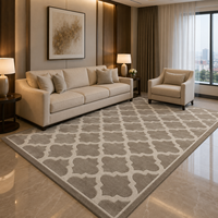 Tapis de luxe en laine de Nouvelle-Zélande tufté à la main, tapis géométrique marocain moderne, tapis sur mesure pour villa, hôtel, salon