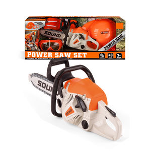Casque enfants Kit de jardin garçons outils à main <span class=keywords><strong>scie</strong></span> à chaîne électrique <span class=keywords><strong>jouet</strong></span> semblant jouer ensemble d'outils enfants jeux de jardin avec son de Chine - Product Image 1