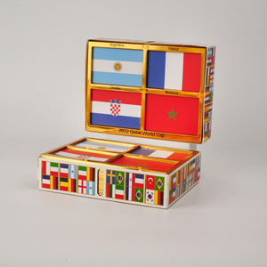 Cadre de tableau de scores des matchs de la Final Four de football 1930-<span class=keywords><strong>2022</strong></span> Coupe du monde de football en PET/papier durable personnalisable pour la décoration de la maison - Product Image 2