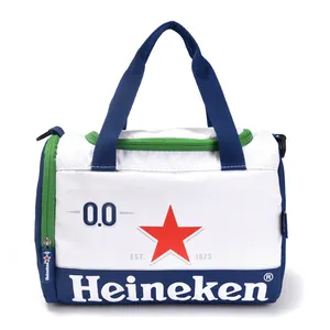 Logo personalizzato impermeabile 600D oxford cerniera usa e getta soft insulated thermal lunch beer can cooler bags