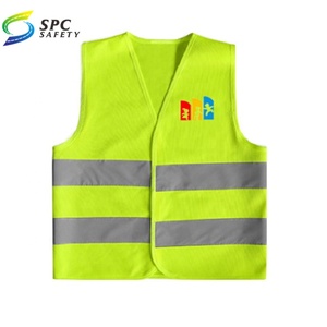 四条反光条绿色hi vis可定制户外活动儿童安全背心 - Product Image 3