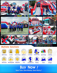 JOYFUL FUN Giant modèle Guangzhou usine château gonflable aire de jeux avec grand toboggan pour parc d'attractions - Product Image 6