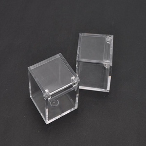 4.5x4.5x4.5cm Clear Plastic Square Cube <strong>Small</strong> Plastic <strong>Storage</strong> <strong>Box</strong> <strong>with</strong> <strong>Lid</strong> Square Clear Containers <strong>Box</strong> for Candy - Product Image 3