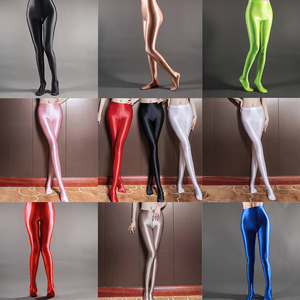 Leggings da <span class=keywords><strong>Donna</strong></span> Sexy Effetto Olio Lucido, Pantacollant Allenamento <span class=keywords><strong>Lucidi</strong></span> ed Elasticizzati per Palestra, Balletto, Danza, Yoga, Medias Para Mujer - Product Image 2