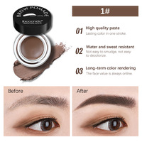 Kit de pochoirs à sourcils personnalisés sans cruauté animale, cire de modelage instantanée pour sourcils, résistante au transfert, pour le remplissage de la ligne des cheveux, usage professionnel en salon de beauté