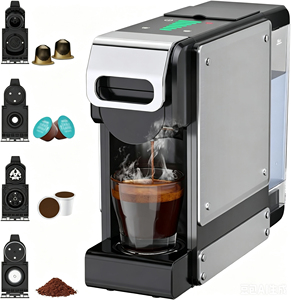 Machine à café expresso monodose pour capsules K-Cup Nes Original DG et café moulu, réservoir de 34 oz, 7 réglages de débit d'eau, usage hôtelier - Product Image 1