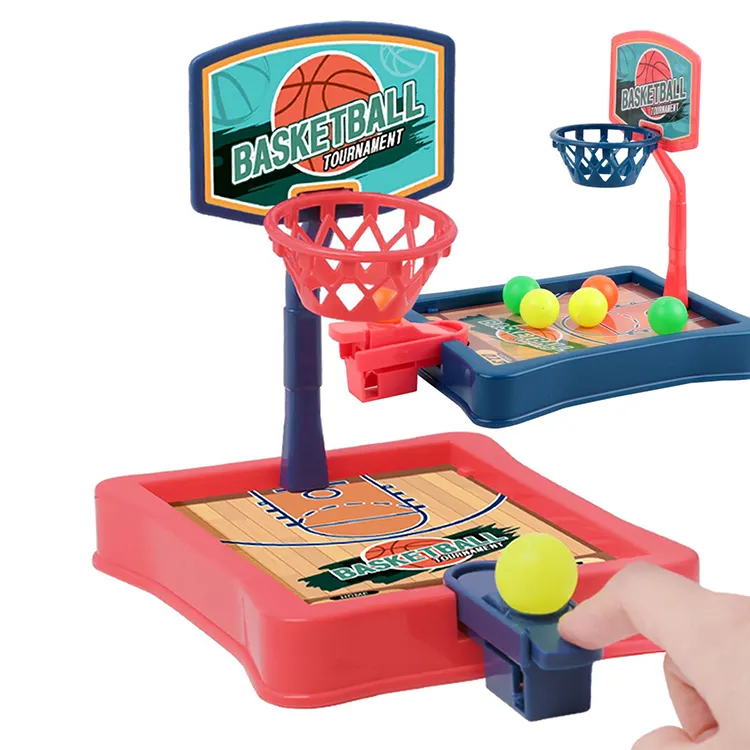Parentchild Interactive Plastic Finger Shooting Basketball Game Machine Mini Catapult Basketball Court Desktop Board Toys