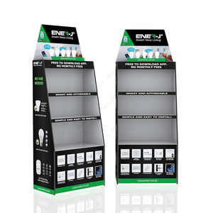 Exhibidores de PVC para Piso, Exhibidores Metálicos de Pie, Exhibidores Comerciales con Bombillas LED, Soporte de Exhibición para Lámparas - Product Image 1