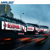 Écran LED d'affichage publicitaire numérique grand format P10 imperméable pour l'extérieur