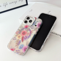 Nouvelle coque de téléphone magnétique anti-chute avec cadre d'appareil photo en strass floral de haute qualité pour iPhone 18 Pro Max iPhone 17 Pro Max