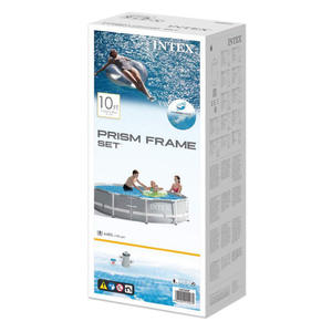 <span class=keywords><strong>INTEX</strong></span> 26702 305x76CM rond gris clair famille amusant cadre au-dessus du <span class=keywords><strong>sol</strong></span> en acier cadre <span class=keywords><strong>piscine</strong></span> avec filtre pompe ensemble - Product Image 4