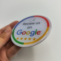 Hochwertige Google-Bewertungs-RFID-Epoxy-NFC-Smart-Mitgliedskarte PVC-Epoxy-Tag mit NTAG215-Chip für Restaurants & Geschäfte