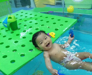 Piscina de natación infantil para padres e hijos, manta flotante de EVA para enseñanza, con agujeros, alfombra - Product Image 6