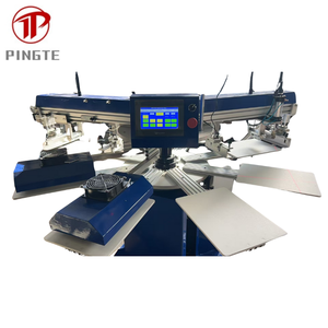 Tự động đa màu T-Shirt phẳng lụa màn hình phẳng máy in - Product Image 5