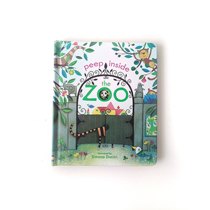 Vente en gros d'usine Livre cartonné pour enfants et bébés avec rabat <span class=keywords><strong>à</strong></span> soulever Livre pop-up 3D pour enfants Impression d'animaux - Product Image 2