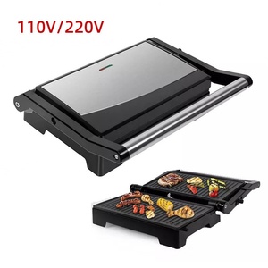Grille de cuisson électrique professionnelle à <span class=keywords><strong>double</strong></span> nervure RSC Health, presse à <span class=keywords><strong>panini</strong></span> commerciale, machine à sandwichs PG006 - Product Image 2