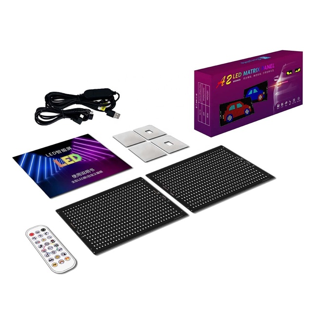 AI Voice Control Led Soft Screen Car Display Screen Smart Phone APP Control LED Light RGB Flexible Programmable matrix Screen