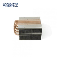Dissipateur thermique LED haute puissance 300W avec caloduc en cuivre et ailettes en aluminium, module de refroidissement pour puce COB, lampe de culture et lampe industrielle