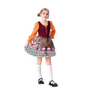 Costume <span class=keywords><strong>de</strong></span> style Cendrillon pour filles, cape médiévale, robe, déguisement d'Halloween, tenue <span class=keywords><strong>de</strong></span> scène, polyester - Product Image 3