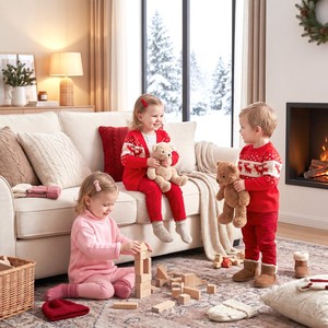 Puresun OEM/ODM Vêtements pour enfants, pulls en tricot pour enfants, <span class=keywords><strong>pull</strong></span> en coton jacquard à motif <span class=keywords><strong>de</strong></span> cerf, vêtements pour bébés, vêtements pour garçons en bas âge pour Noël - Product Image 4