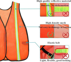 Chaleco de Seguridad Reflectante Personalizable con Logotipo, Alta Calidad, Certificado ANSI Clase 1 EN 20471, Tallas S-4XL, para Actividades al Aire Libre - Product Image 3
