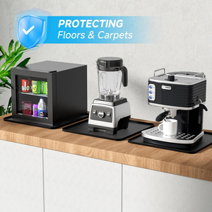 Tapis en silicone avec bord surélevé pour mini réfrigérateur, tapis de protection sous mini congélateur contre les fuites d'eau absorbant les déversements d'appareils - Product Image 3