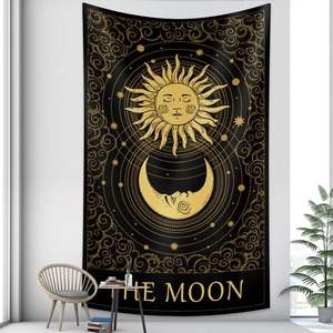 Tapiz de <span class=keywords><strong>Mandala</strong></span> Tejido a Mano Personalizado, Decoración de Pared con Cartas del Tarot, Astrología, Adivinación, Brujería, Decoración de Habitación, Cubrecama Ecológico - Product Image 4