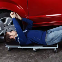 Chaise roulante pliable robuste 2-en-1 de type Z de 40 pouces pour mécaniciens et garages automobiles