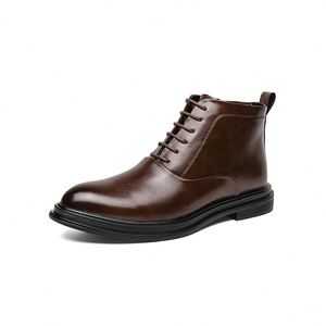 Zapatos de Cuero para Hombre a Precio de Fábrica 2024, Zapatos de Vestir Formales con Cierre para Hombre, Botas Formales para Boda - Product Image 1