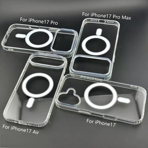 Coque antichoc transparente magnétique en TPU+PC pour <span class=keywords><strong>iPhone</strong></span> 17/16/15/14/13/12/11 avec support de téléphone - Product Image 5