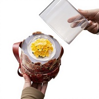 Pembakar Aromaterapi Keramik Modern Minimalis Motif Bunga, Lampu Hias Bunga Melati Cengkeh Buatan Tangan, Hadiah Elegan untuk Klien