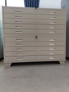 Nhiệm vụ nặng nề kết hợp 5 ngăn kéo A0 A1 Tủ vẽ Tủ kim loại lưu trữ an toàn bản thiết kế bản đồ và nghệ thuật - Product Image 4