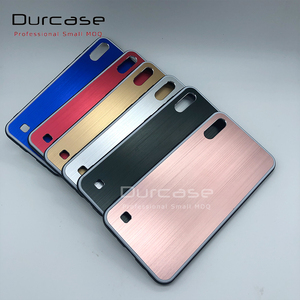2024 sculpture aluminium métal brosse 2in1 armure dure housse de téléphone portable pour <span class=keywords><strong>Samsung</strong></span> A15 A25 A55 A05 A05S S24 Plus <span class=keywords><strong>coque</strong></span> brossée - Product Image 1