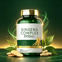 Extrait de ginseng rouge Shaanxi OEM, capsules de ginseng occidental, tonique, améliore l'immunité, complément énergétique, antioxydant, 200 capsules par boîte