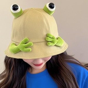 <span class=keywords><strong>Sombrero</strong></span> Panamá de Algodón para Mujer, Verano 2026, Nuevo, Lindo, con Diseño de Ojos Grandes de Rana, Plegable, para Pesca, Protección Solar, Bordado 3D - Product Image 3