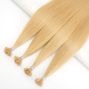 Extensiones de Cabello con Punta en <span class=keywords><strong>U</strong></span> de Larga Duración, Extensiones de Cabello Liso Marrón con Queratina, Cabello Virgen de Doble Trama - Product Image 3