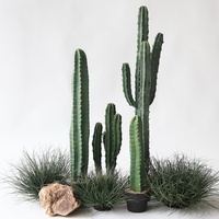 Cactus artificiel en plastique grand format, réaliste, en pot, style mexicain, pour aménagement intérieur – Vente directe usine