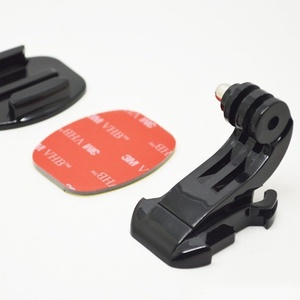 Soporte Fijo para Casco con Base Plana y Adhesivo 3M en Forma de J para Cámaras de Acción GoPro 13 12 11 10 9 8, <span class=keywords><strong>Insta360</strong></span> y DJI - Product Image 1