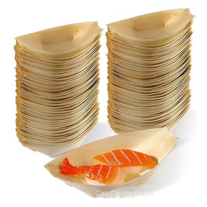 Bambus Bois durable Passe au lave-vaisselle et au micro-ondes Sûr au four Bateau à <span class=keywords><strong>sushi</strong></span> intelligent écologique pour les sushis et les fruits - Product Image 6
