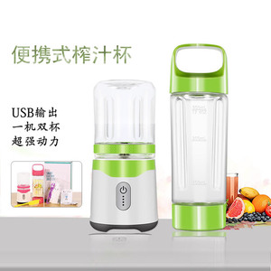 Portable <b>Mini</b> Juicer Cup 6-Blade Rechargeable Electric Juice Maker For Outdoor Travel With <b>PC</b> Food Grade Plastic Liner - Product Image 2