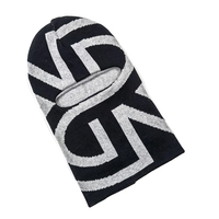 Logo personnalisé de concepteur sur l'ensemble imprimé, Jacquard réversible à un grand trou en laine, masque de Ski de pompier OEM