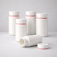 Vente directe d'usine, flacons en plastique PE blancs de 100 ml, légers, scellés, durables, impression personnalisée, pour usage pharmaceutique