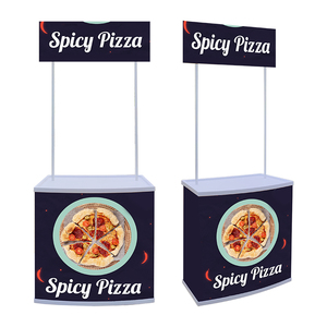 المحمولة منضدة ترويج الجدول طوي كشك شاشة عرض تجارية حامل شعارات - Product Image 3