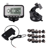 TPMS sistem monitor tekanan ban, TPMS nirkabel RV TPMS dengan 22 sensor untuk truk Trailer ban motor