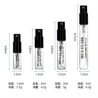 Flacons à sertir de 2 ml, 3 ml, 5 ml – Mini flacons d'échantillon de parfum de luxe vides avec capuchon en plastique noir et blanc