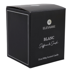 Candela Profumata ELEVARRE Blanc Saffron & Suede 31oz - Product Image 6
