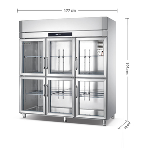 Service tout-en-un, réfrigérateur sur mesure à six portes, réfrigérateur à 6 portes en acier inoxydable pour restaurant - Product Image 3